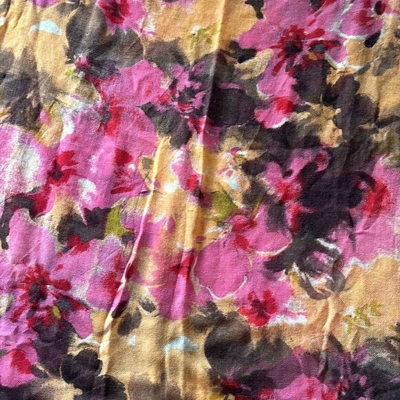 Anthropologie Vismaya Floral Wool Scarf Wrap! - Picture 8 of 11
